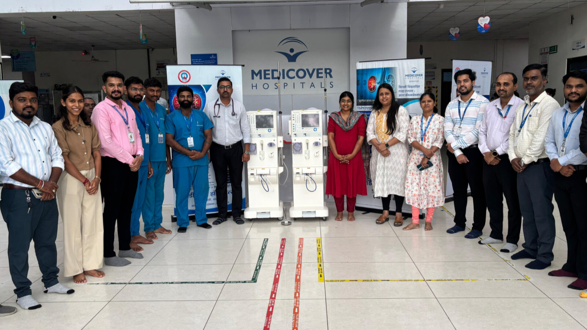 डॉक्टर दिनानिमित्त मेडिकव्हर हॉस्पिटल, संगमनेर येथे अत्याधुनिक डायलिसिस मशीनचे उद्घाटन....